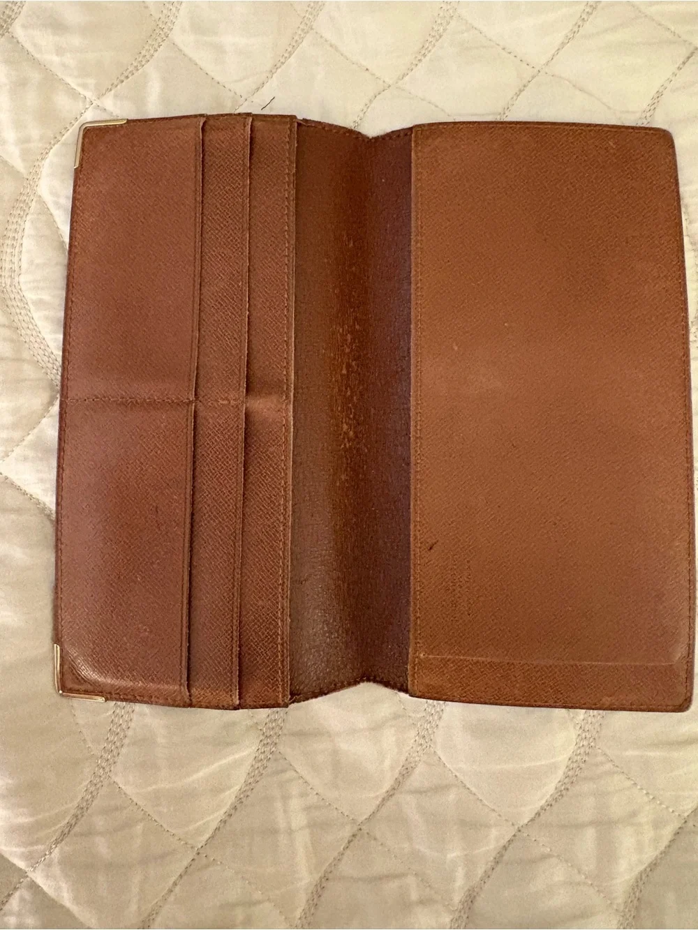 Louis Vuitton Brown Monogram Checkbook and credit card holder